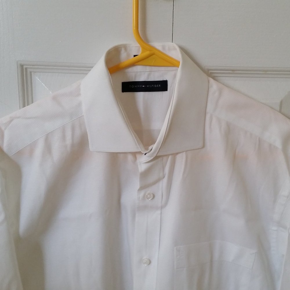 Tommy Hilfiger LS Dress White Shirt - Size 15-15.5